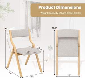 Nhà Máy bán hàng 2 bộ gấp ghế đệm ghế gỗ có thể gập lại ghế nhà bếp Đệm gấp ghế - Product Image 3