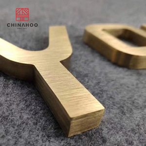 3D láser de acero inoxidable canal signo de Metal oro rosa <span class=keywords><strong>letras</strong></span> y el número - Product Image 3