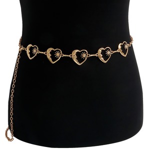 Yonger usine femmes <span class=keywords><strong>soleil</strong></span> <span class=keywords><strong>lune</strong></span> métal chaîne lien ceinture <span class=keywords><strong>Extension</strong></span> chaîne taille Wrap - Product Image 4