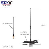 Antenne à double bobine à base magnétique 915 MHz LTE GSM Lora omnidirectionnelle NB avec ventouse