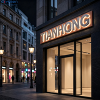 Enseigne lumineuse LED personnalisée SKYSEEN, lettres en métal rétroéclairées 3D, enseigne en acrylique illuminée, panneau imperméable pour la publicité commerciale