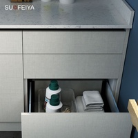 Maison moderne hôtel personnalisé salle de bain lave-linge évier ensemble design pour machine à laver