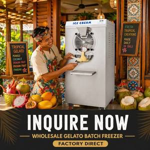 Machine à glace dure et gelato commerciale abordable, sur pied, en acier inoxydable, 28-60L/H, pour hôtels et commerces - Product Image 2