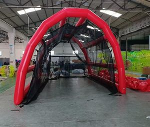 Cage de frappe gonflable géante personnalisée en PVC pour l'entraînement familial au baseball avec filet en PVC, terrain de baseball sur mesure - Product Image 5