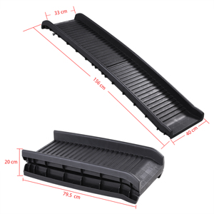 156X40 cm leggero stabile cane rampa pieghevole <span class=keywords><strong>per</strong></span> cani scale <span class=keywords><strong>auto</strong></span> bagagliaio <span class=keywords><strong>per</strong></span> animali domestici antiscivolo aiuto ingresso fino a 90 kg - Product Image 3