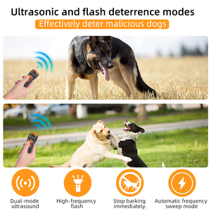 Répulsif à ultrasons pour <span class=keywords><strong>chien</strong></span> Inlinda P23, portable, rechargeable, en plastique, avec 1 an de garantie, 2 modes, anti-aboiement, anti-morsure - Product Image 3