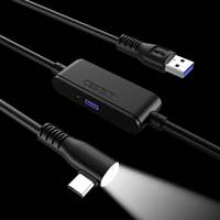 Port de charge rapide indépendant de type C vers casque VR pour batterie, câble de données coudé USB C stable