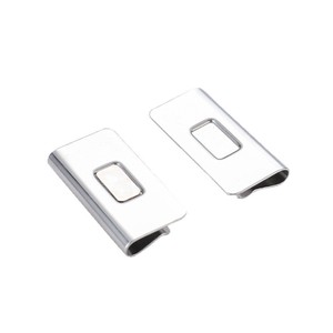 Curtain Magnetic Snaps Stainless Steel Rectangle <b>Clip</b> Easy Installation Light Blocking For Home Dorm Bed Curtains 2 Pack - Product Image 1