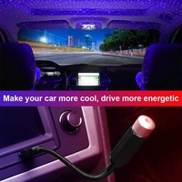 Luz de Techo de Coche Estrellada, Proyector Láser LED de Ambiente para Interior, Lámpara de Decoración Automática USB, Luz de Estrellas para Coche