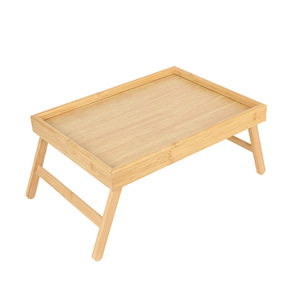 Table pliante en bambou 30x40 cm, design minimaliste pliable pour chambre à coucher, lit, salon, balcon - Product Image 5