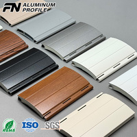 Profilé d'extrusion en aluminium 6063, profils en aluminium personnalisés multicolores pour volets roulants, profilé en aluminium anodisé