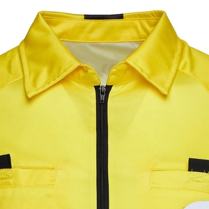 Maglia da Arbitro di Calcio Personalizzata con Zip, Divisa da Arbitro Maschile a Maniche Corte - Product Image 3