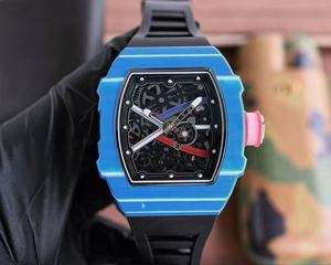 นาฬิกาข้อมือทูร์บิญองโปร่งใสพร้อมกลไกอัตโนมัติคาร์บอนไฟเบอร์บางเฉียบสำหรับผู้ชาย, กลไก Selita คุณภาพสูง, หน้าปัดขนาด 41 มม. - Product Image 5