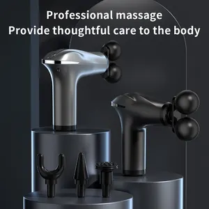 HB-011 Handhold Dual Head Deep Tissue Fascial Massage Gun Professional Massager Hot-selling Massage Products