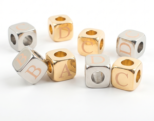 Charm Metálico en Forma de Cubo con Letras del Alfabeto, Reutilizable y Duradero, con Diseño Personalizado, <span class=keywords><strong>para</strong></span> Bolsos de Cuero, Carteras y Accesorios - Product Image 4