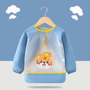 ผ้ากันเปื้อนเด็กแบบยาว แขนยาว พร้อมที่รองน้ำลาย  วัสดุ EVA  รับผลิตตามแบบที่ต้องการ - Product Image 2