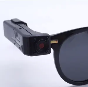 Most Popular Human Visual Recording IP Camera Mobile Phone Security Monitoring Web Camera Clip On Glasses Legs
