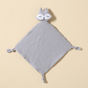 Couverture douce pour bébé en <span class=keywords><strong>gaze</strong></span> <span class=keywords><strong>de</strong></span> <span class=keywords><strong>coton</strong></span> <span class=keywords><strong>double</strong></span> couche toutes saisons avec motif tête <span class=keywords><strong>de</strong></span> renard - Product Image 6