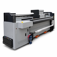 Printer Inkjet Hybrid UV 1.8m Ricoh Gen5 Konica 1024A Roll to Roll Flatbed Otomatis Baru Flex Garansi 1 Tahun