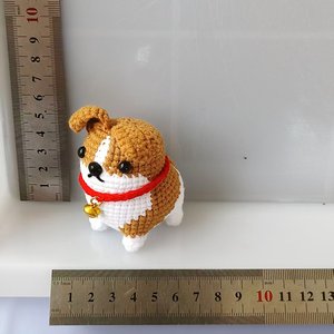 Aika - Perros de Ganchillo Hechos a Mano al por Mayor, Mini Amigurumi, Cachorros Miniatura Corgi Pug, Algodón PP, Venta al por Mayor - Product Image 1