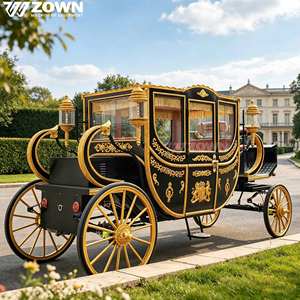 Nouvelle Carrosse Royale Électrique 2026 – Style Victoria Sans Chevaux, Luxe 4 Roues, Pour Mariages et Visites Touristiques, Couleur Personnalisable - Product Image 1