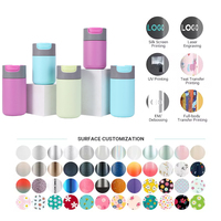 300ml Nuevos productos Flaco Tumbler Tazas de café al vacío Logotipo personalizado Impreso Café Termo Taza de agua aislada