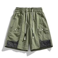 Shorts décontractés extra larges pour hommes, été, nylon fin, respirant, grande taille, fermeture éclair, pour hommes grands et corpulents