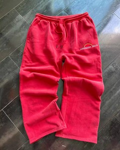 Pantalons de <span class=keywords><strong>jogging</strong></span> délavés à l'acide avec logo personnalisé pantalons de taille haute pantalons de délavage longs vintage pour hommes pantalons de survêtement délavés à l'acide en vrac - Product Image 1