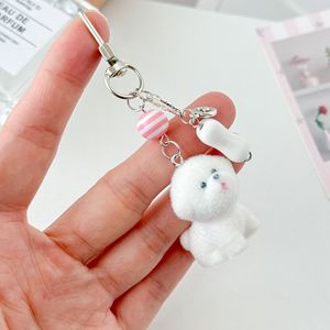 Colgante para teléfono de peluche estilo coreano de <span class=keywords><strong>Kirby</strong></span> Bear, lindo, tipo cachorro, llavero para bolso, llavero - Product Image 4