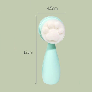 Cepillo de limpieza facial 2 en 1 Cepillo de limpieza profunda de poros exfoliante facial Cepillo de lavado de cara doble de cerdas suaves ultrafinas - Product Image 3