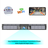 Kamera Mundur Nirkabel WiFi HD720P Tahan Air IP68 dengan Kontrol Aplikasi, Baterai Surya 9000mAh Magnetik untuk Bingkai Plat Nomor AS