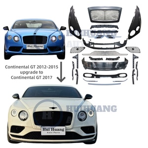 Kit de carrosserie de pare-chocs en plastique PP pour Bentley Continental <span class=keywords><strong>GT</strong></span> 6.0/4.0 2012-2015 se transforment en style 2017 avec garde-boue - Product Image 1