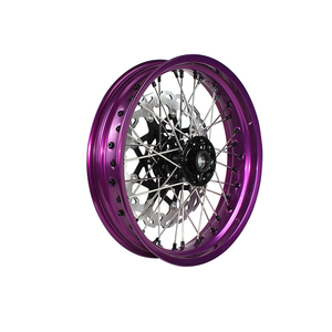 Nouvelles <span class=keywords><strong>roues</strong></span> de remplacement <span class=keywords><strong>Supermotard</strong></span> en alliage d'aluminium GLM Sport Motorcycle de 17 pouces pour YZ250F 450F - Product Image 4