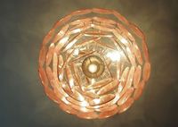 Lustre vintage italien en verre rose de Murano, luminaires suspendus, E12, hauteur réglable pour plafonds hauts, luminaires de salon
