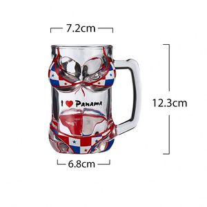 Verres à whisky et bière en verre au design créatif, motif soutien-gorge de bikini grande poitrine, pour adultes - Product Image 2