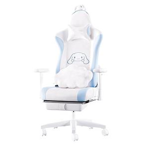 <span class=keywords><strong>Silla</strong></span> <span class=keywords><strong>Cinnamoroll</strong></span> de respaldo alto, <span class=keywords><strong>silla</strong></span> de trabajo de estilo de carreras azul y blanca, <span class=keywords><strong>silla</strong></span> ergonómica para escritorio de oficina, <span class=keywords><strong>silla</strong></span> de ordenador con reposapiés de soporte Lumbar - Product Image 1