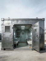 Bunker en tôle de précision pour maisons souterraines, structure en acier soudé étanche, conception personnalisée