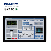 Ordinateur tout-en-un industriel de 21,5 pouces, processeur Intel Celeron, écran tactile capacitif, PC industriel tactile sans ventilateur intégré