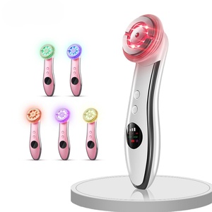 Appareil de beauté anti-âge à 5 couleurs de luminothérapie, masseur facial vibrant pour un nettoyage en profondeur et une absorption efficace - Product Image 1