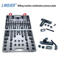 LWEIER Ensemble de 58 pièces de fixations combinées pour plaques de pression en composite durci, accessoires pour centre d'usinage CNC et fraiseuse