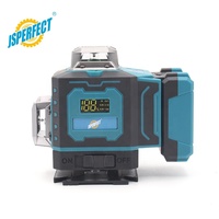 JSPERFECT Niveau Laser 4D Nouveau Rotatif à 360° avec Écran d'Affichage, Niveau Laser 4D