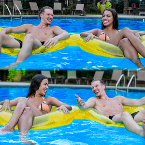 Flotador Inflable Ovalado Doble en Forma de Ocho, Engrosado, para Piscina, Parque Acuático, Uso Familiar, Unisex, PVC 0.25mm - Product Image 2