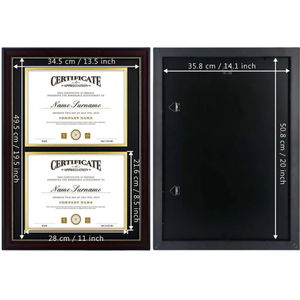 Mondon sinh thái thân thiện bán buôn Chất lượng cao giấy chứng nhận tốt nghiệp khung 2025 PS đôi bằng tốt nghiệp khung A4 Kích thước - Product Image 3