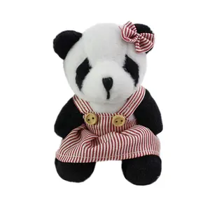 Shirt dress sitting bear panda animal plush toys/stuffed toys/stuffed & plush toy animal