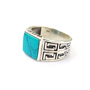 Anillo de Turquesa, Plata de Ley 925, Anillo de Piedras Preciosas, Ajustable, Turquesa Hecha a Mano, Colección de Anillos Finos, Joyería de Plata, Precio al por Mayor - Product Image 5