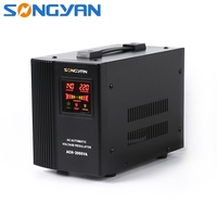Stabilisateur de tension monophasé automatique de bureau personnalisé 50Hz 60Hz, régulateur de tension domestique avec alimentation 220V AC