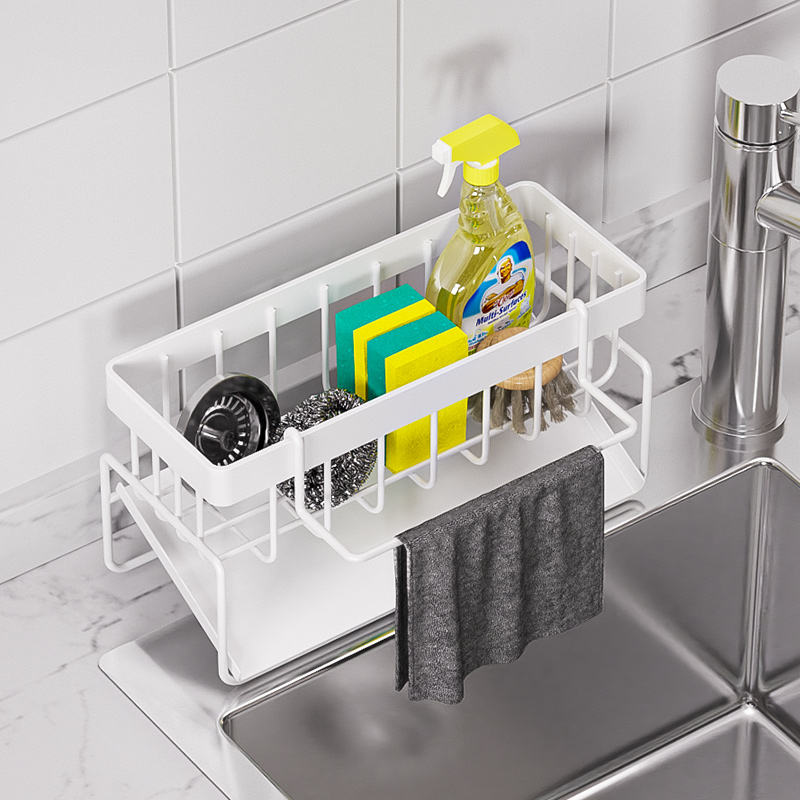 White storage rack with hooks*1