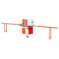 Machine de découpe pneumatique horizontale pour cadres en aluminium et bois, coupe à double tête à 45 degrés pour usines de cadres