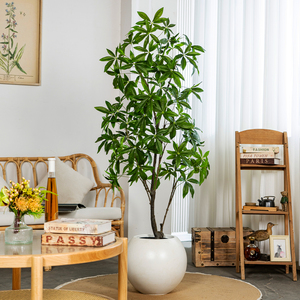 Gran estilo natural Artificial Pachira <span class=keywords><strong>Aquatica</strong></span> hierba decorativa árbol verde para el hogar Oficina para maceta al aire libre vegetación decorativa - Product Image 5