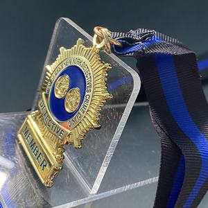 Médaille personnalisée Inspecteur Membre New Jersey New York Détectives <span class=keywords><strong>Crime</strong></span> Clinique Honoree Médailler - Product Image 4
